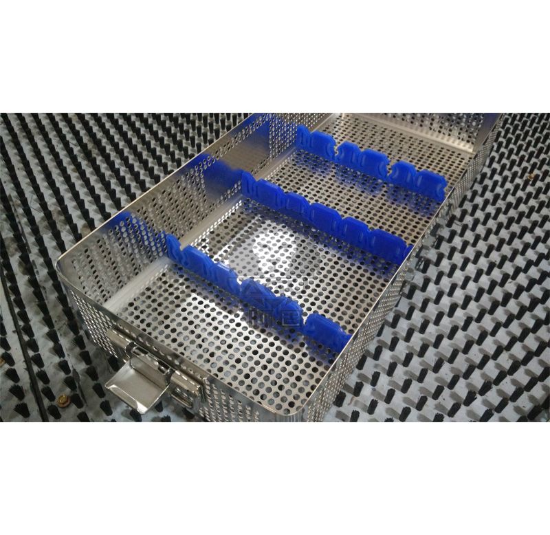 Instrument Sterilization Basket with Silicone Racks